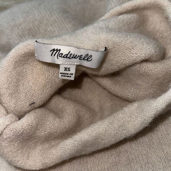 Madewell Cream Turtleneck Wool Sweater | Sz XS - Picture 5 of 6
